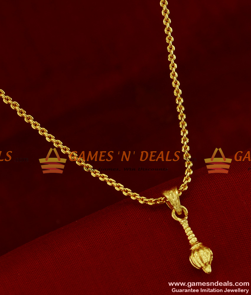 Hanuman gada pendant hot sale in gold